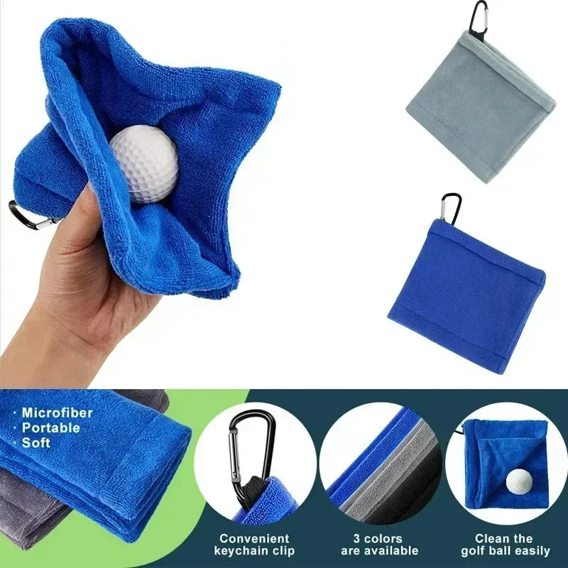 Microfibre Tour Towel | Waist-Clip Club & Ball Care