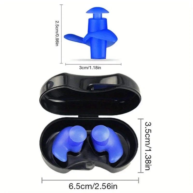 AquaSeal Waterproof Swim Earplugs — Reusable Medical Silicone