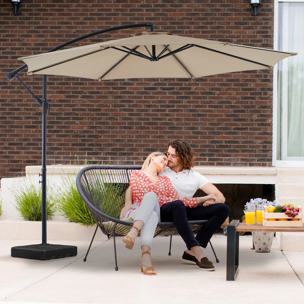 10ft Cantilever Patio Umbrella — UV-Protected Garden Shade