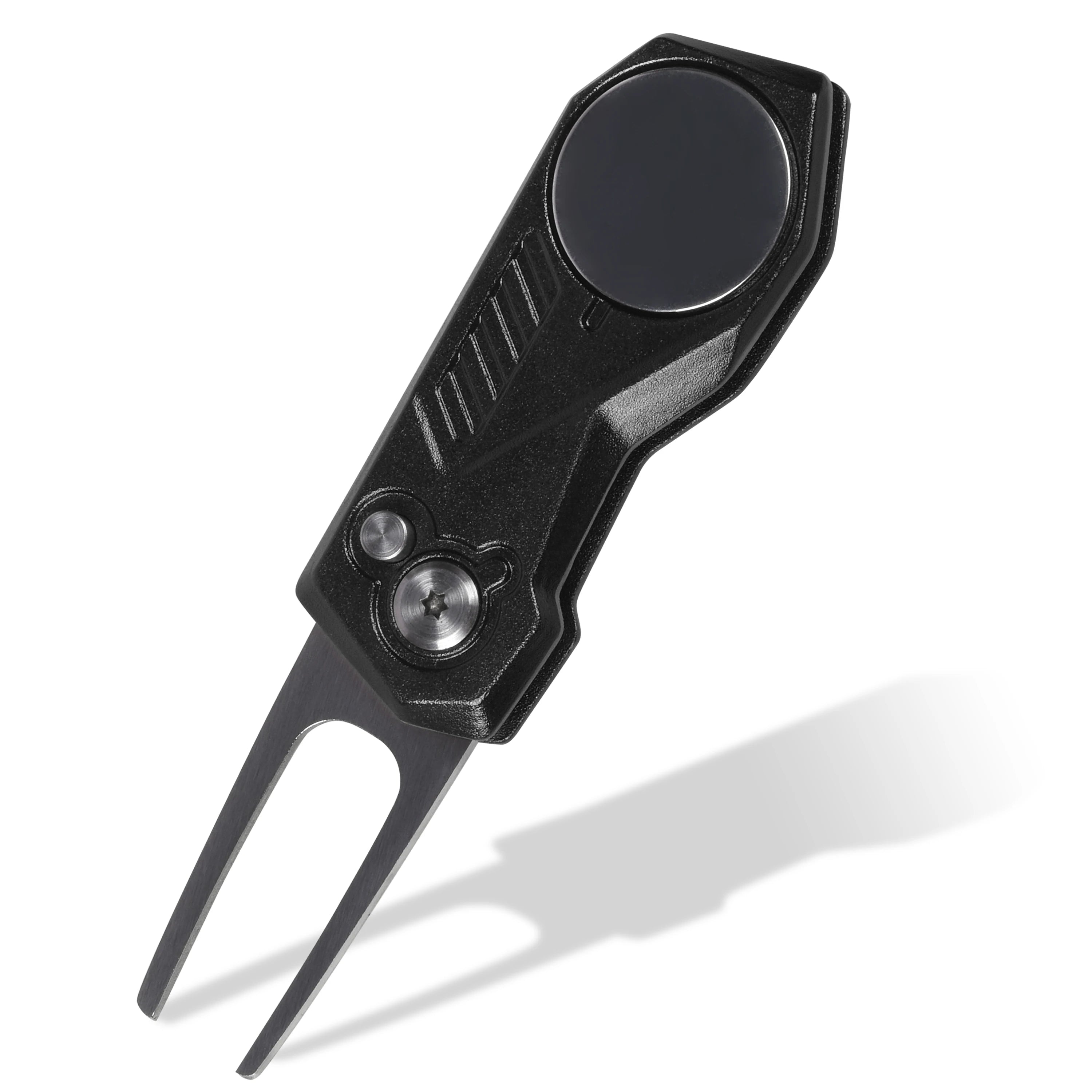 Foldable Pitchfork Divot Tool with Ball Marker | Course Care