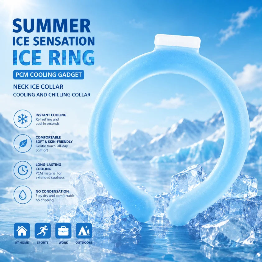 Ice-Cold Neck Wrap — Hands-Free Cooling Relief
