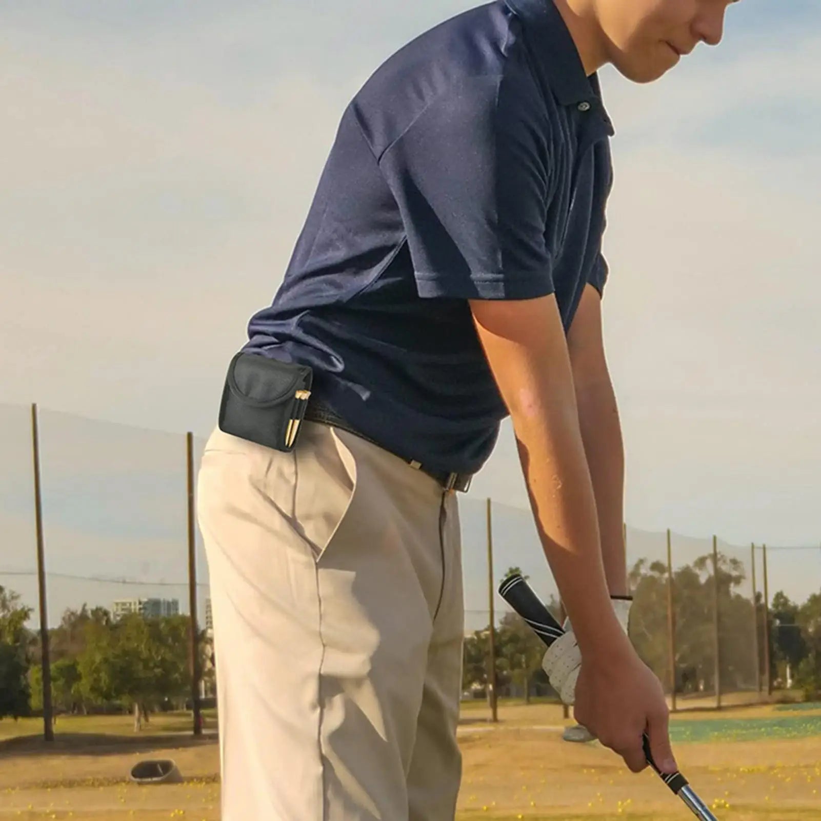 Compact Tee & Accessory Pouch | Clip-On Course Organiser