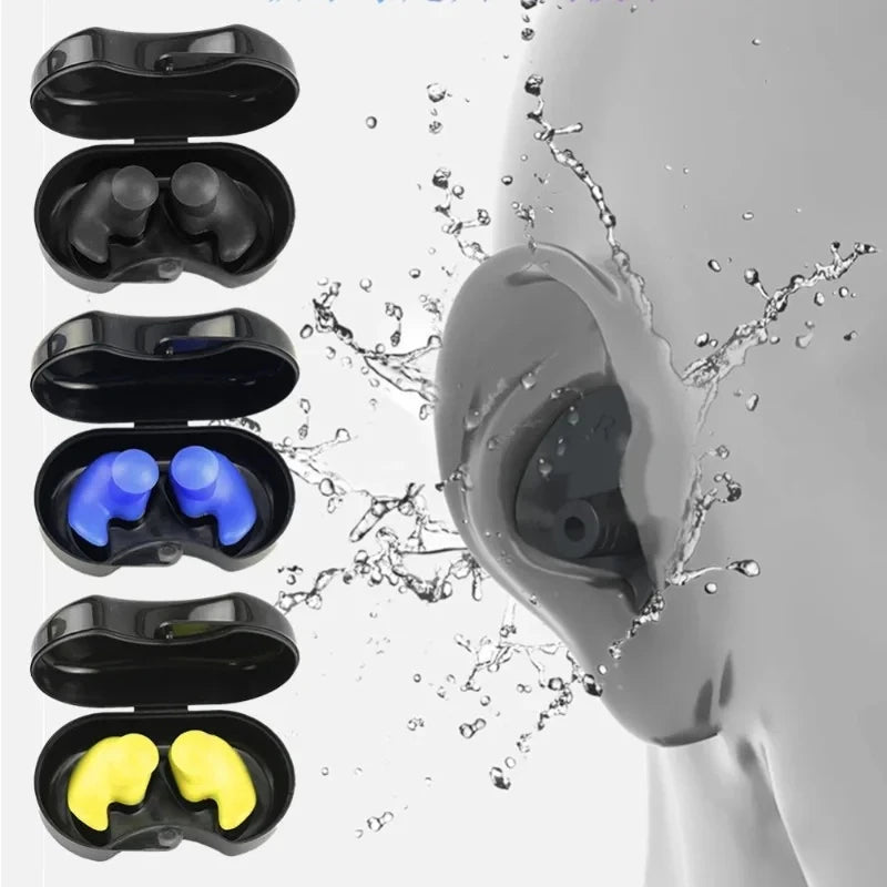 AquaSeal Waterproof Swim Earplugs — Reusable Medical Silicone