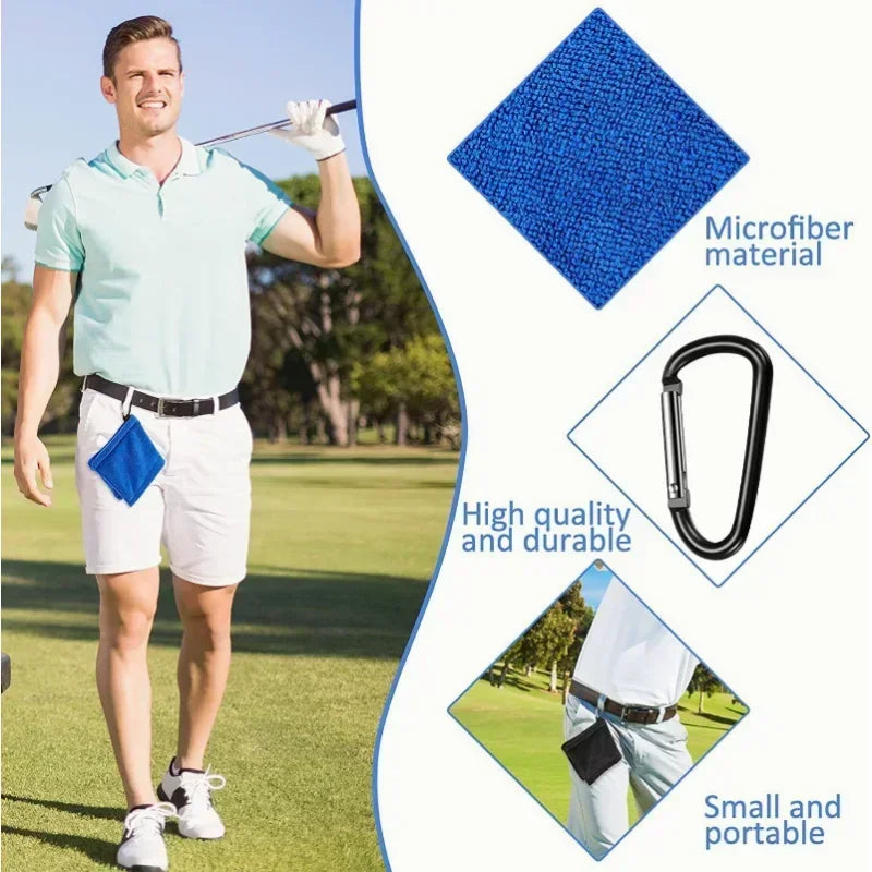 Microfibre Tour Towel | Waist-Clip Club & Ball Care
