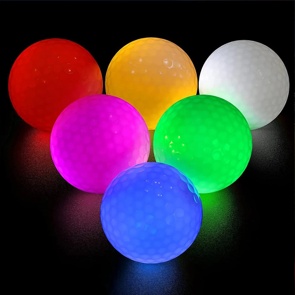 NightGlow LED Golf Balls — 5-Pack, Glows on Impact, Night Golf