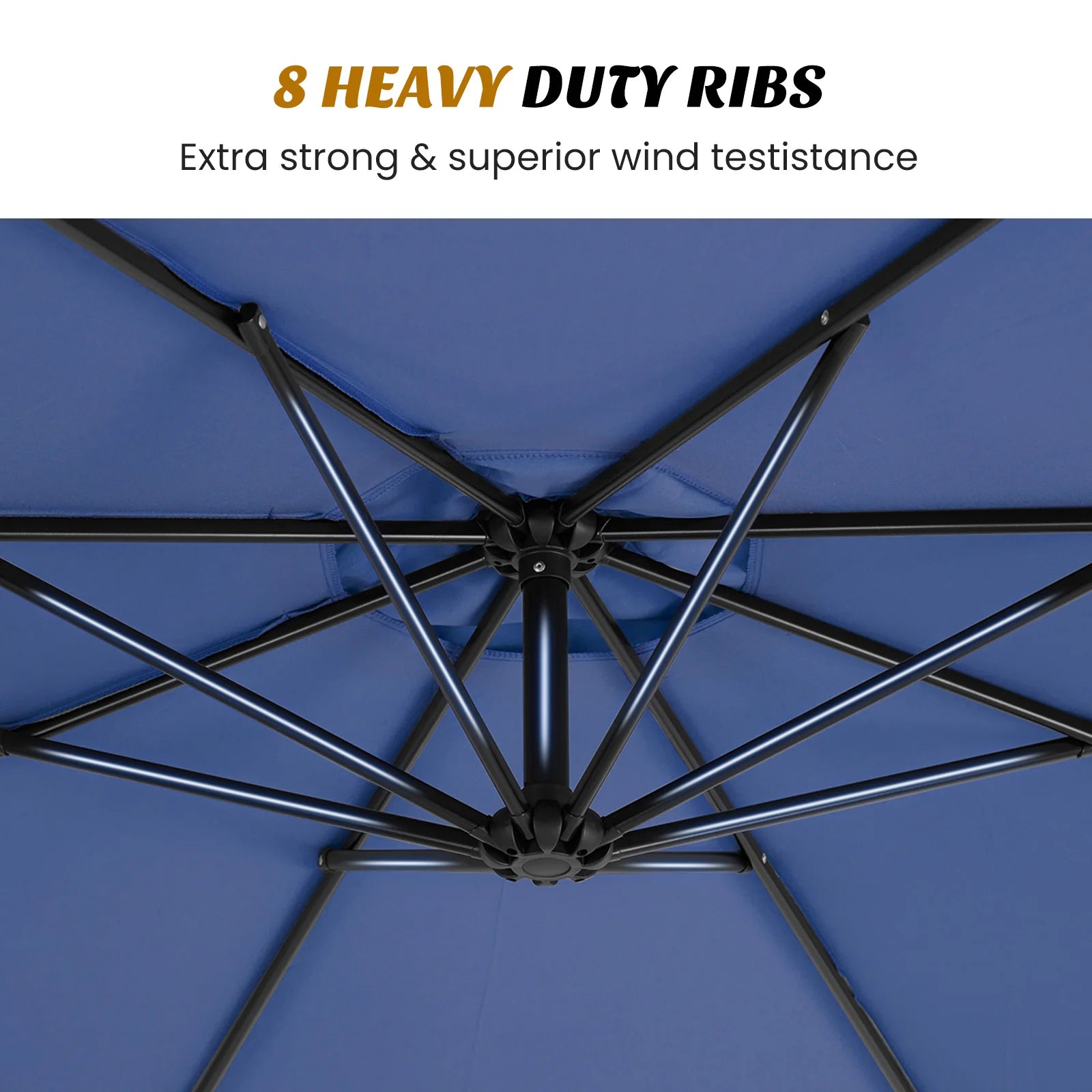 10ft Cantilever Patio Umbrella — UV-Protected Garden Shade