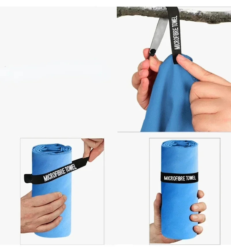Quick-Dry Microfiber Sports Towel — Gym, Beach & Travel