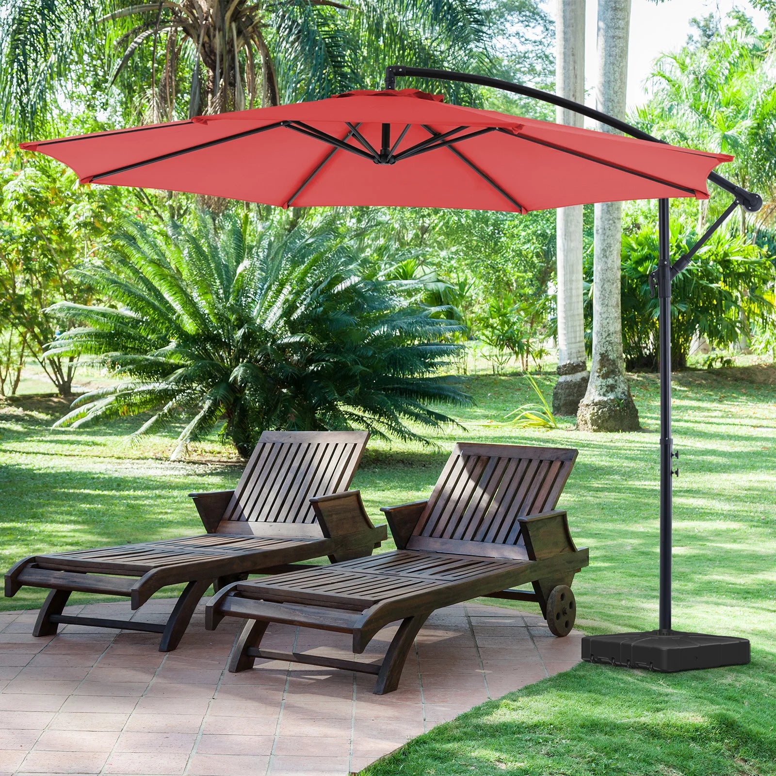10ft Cantilever Patio Umbrella — UV-Protected Garden Shade