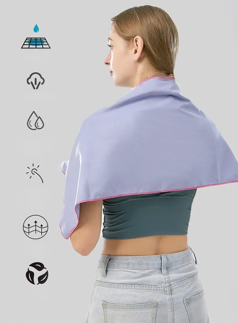 Quick-Dry Microfiber Sports Towel — Gym, Beach & Travel