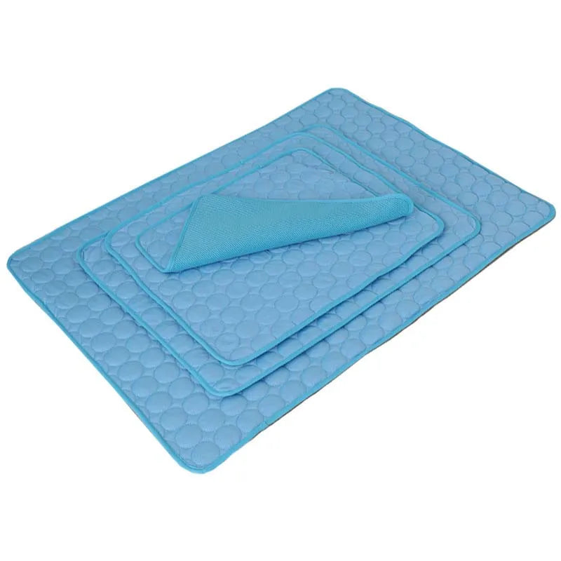 Cool Paws Ice-Silk Pet Mat — Breathable Cooling Bed for Dogs & Cats