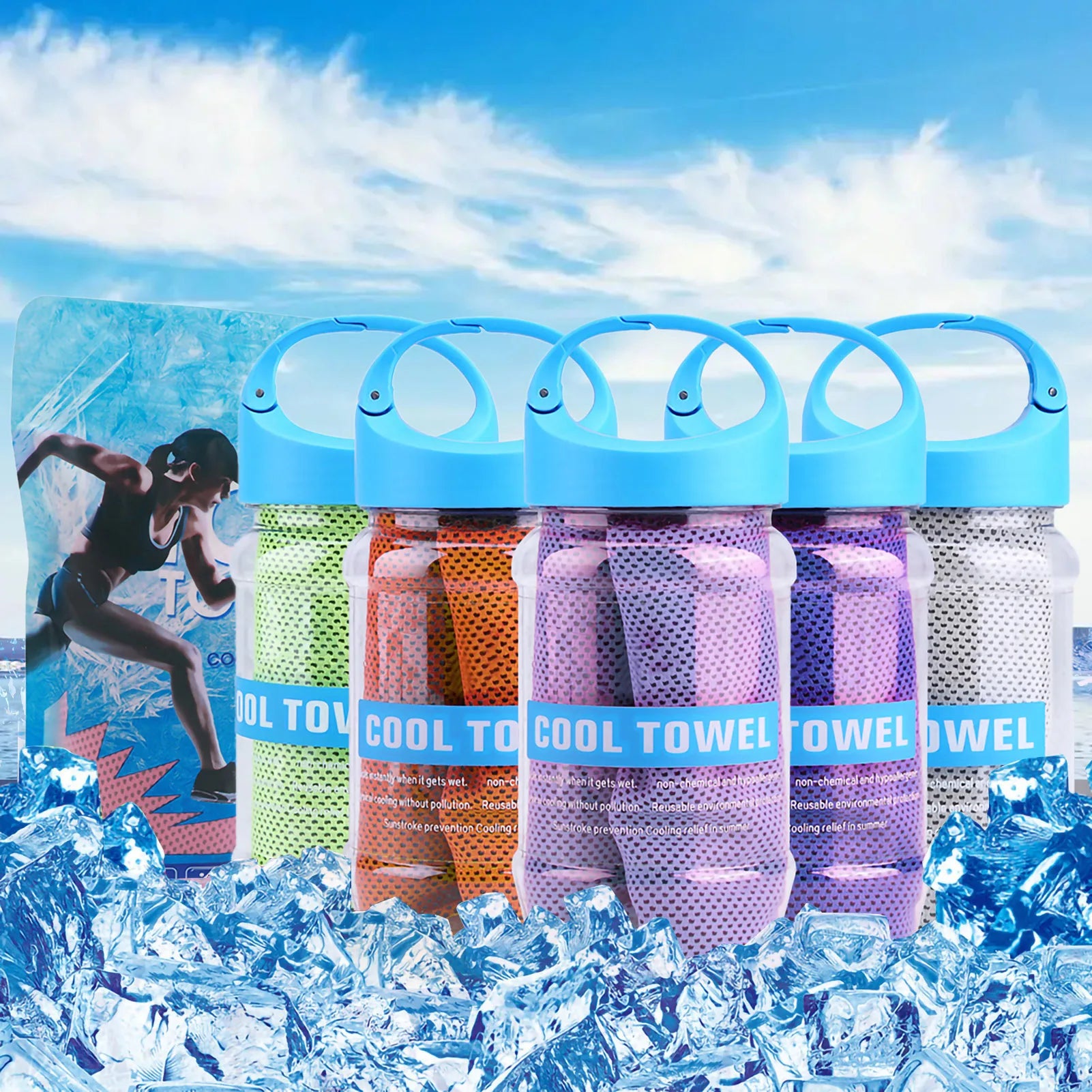 SnapCool Instant Cooling Towel — Ice Cold in 30 Seconds