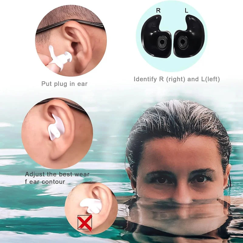 Swim-Ready Nose Clip & Ear Plug Set