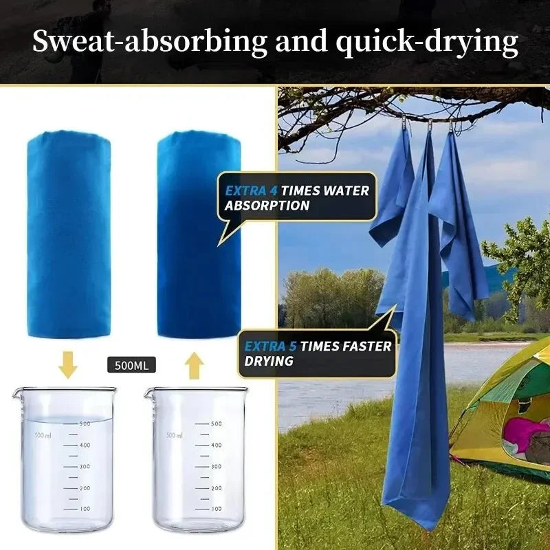 Quick-Dry Microfiber Sports Towel — Gym, Beach & Travel