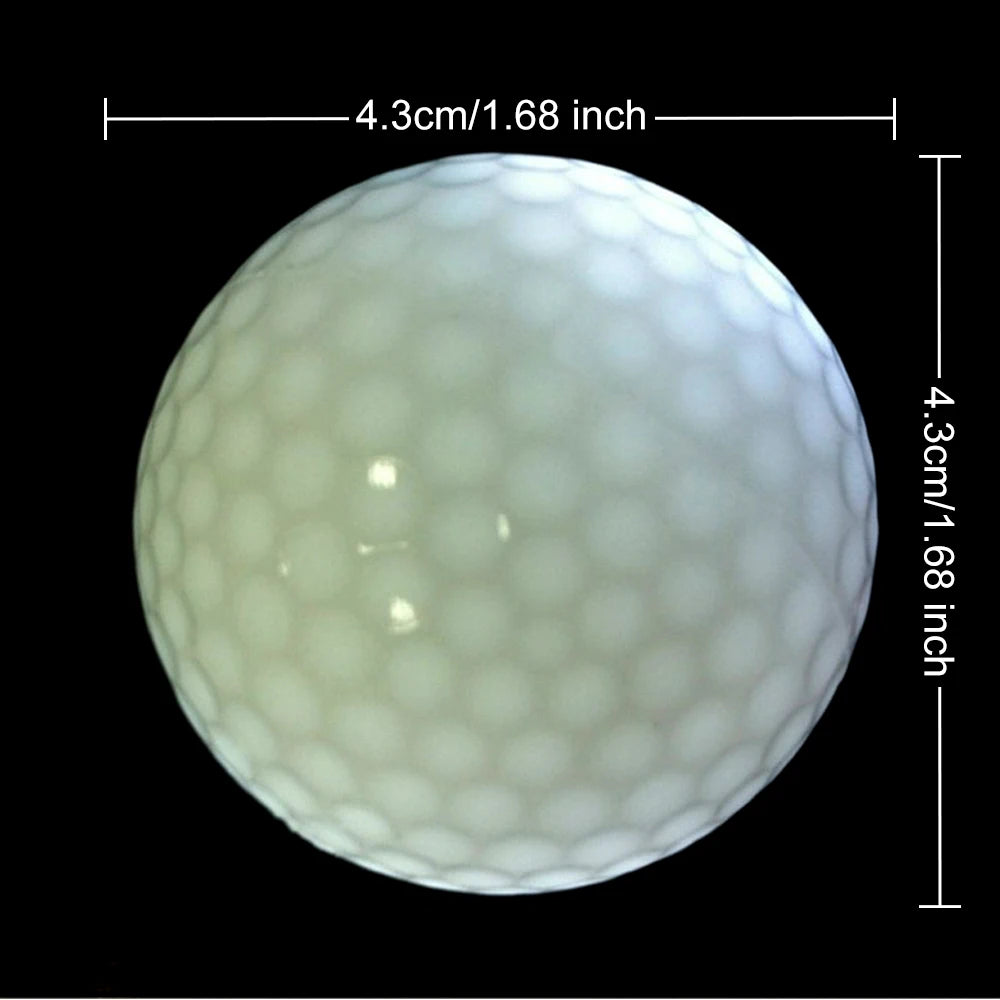 NightGlow LED Golf Balls — 5-Pack, Glows on Impact, Night Golf