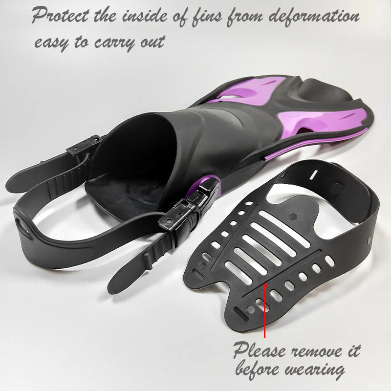 Adjustable Snorkel Fins — Adult Diving & Swim Shoes