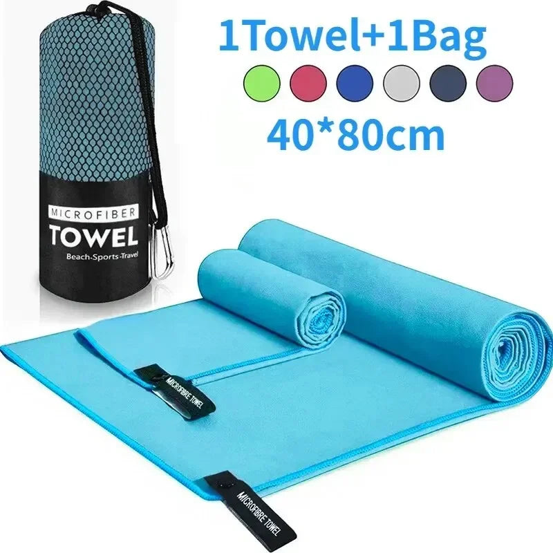Quick-Dry Microfiber Sports Towel — Gym, Beach & Travel