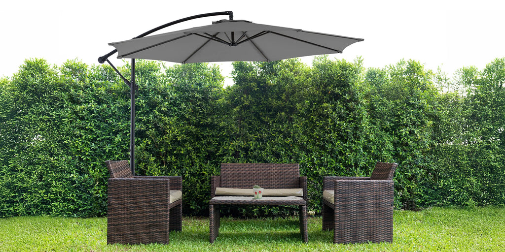 10ft Cantilever Patio Umbrella — UV-Protected Garden Shade
