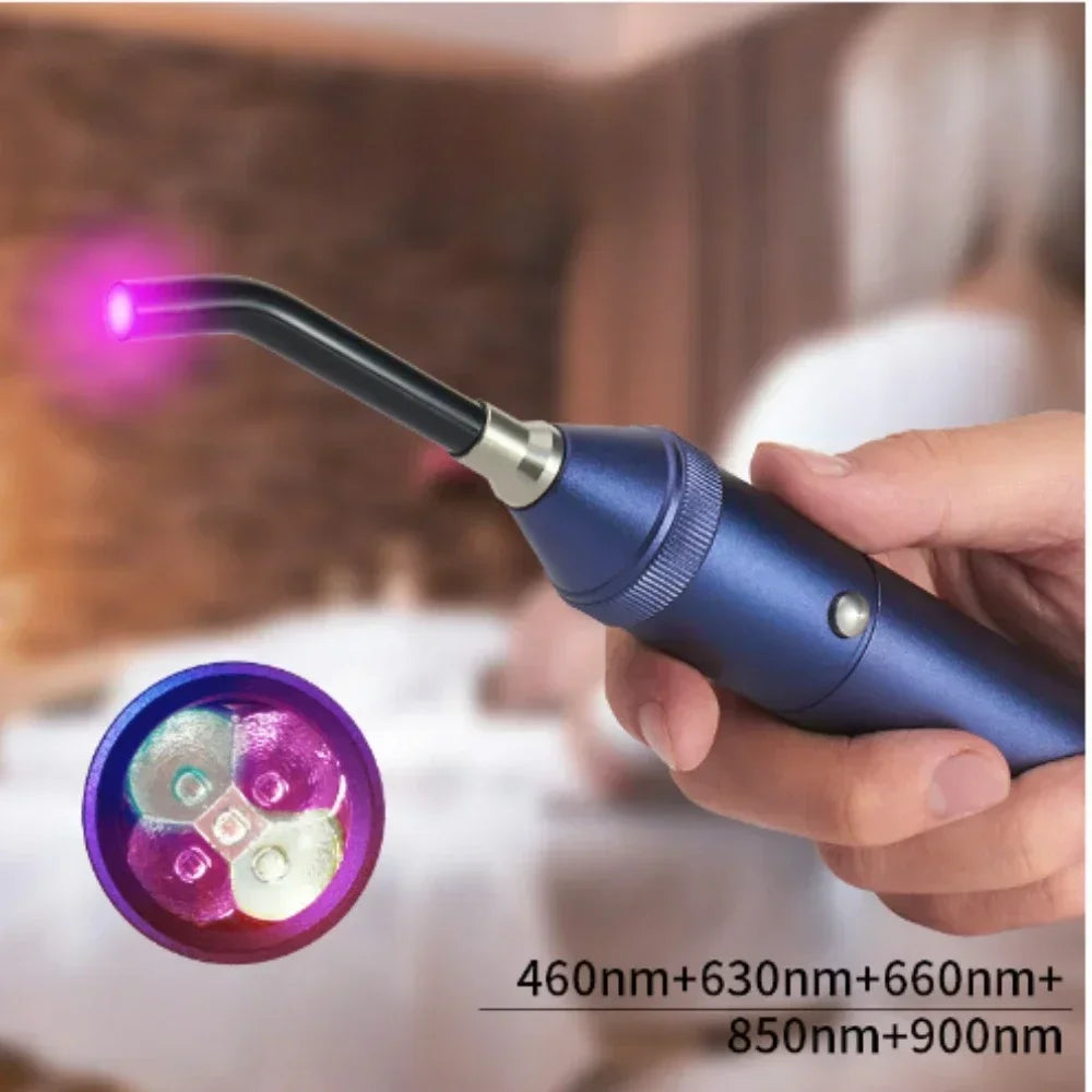 LumiWave Pro Red &amp; Infrared Light Therapy Wand — 660nm + 850nm