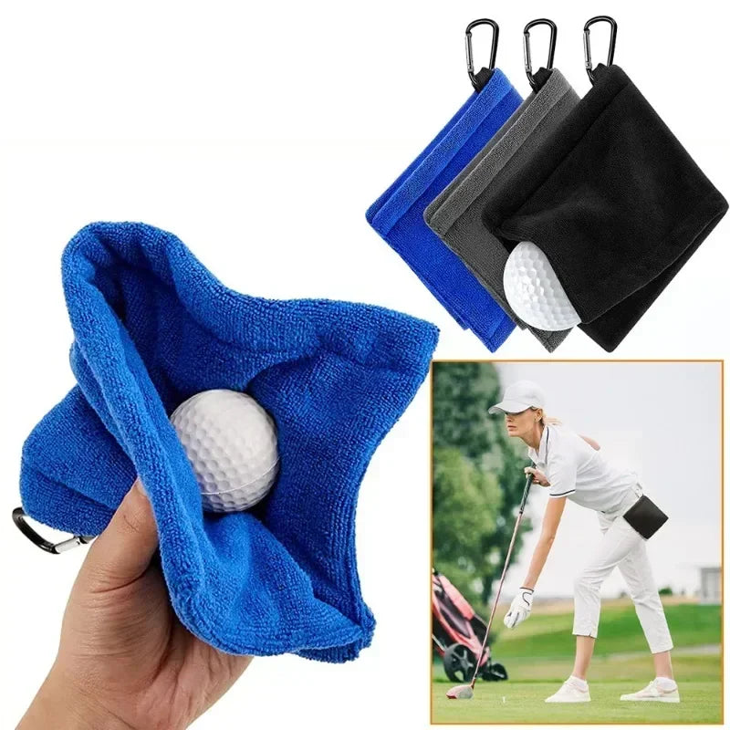 Microfibre Tour Towel | Waist-Clip Club & Ball Care