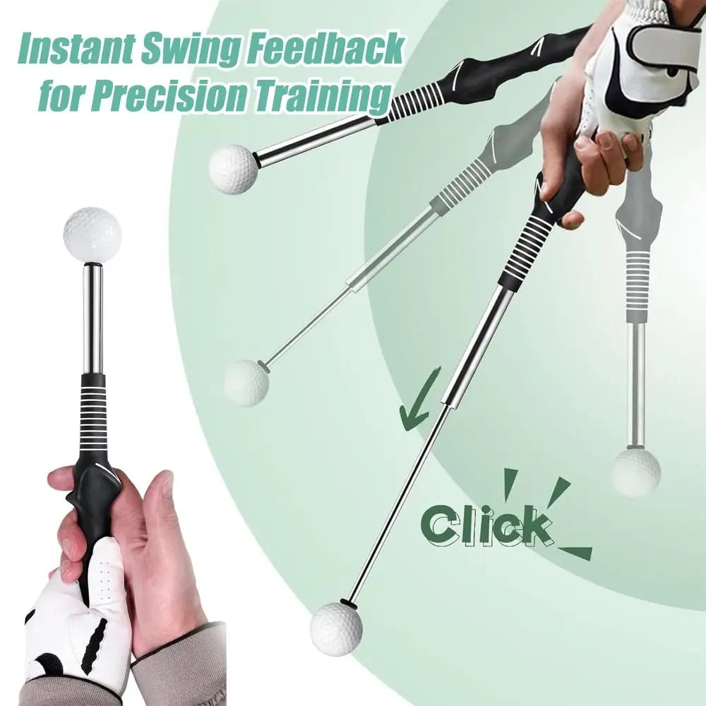 Tempo & Strength Swing Trainer | Retractable Feedback Grip