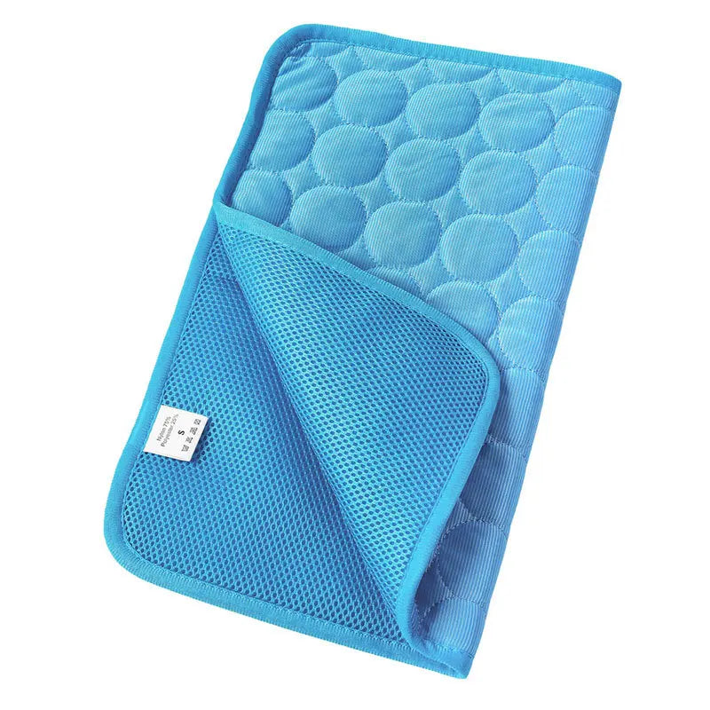 Cool Paws Ice-Silk Pet Mat — Breathable Cooling Bed for Dogs & Cats
