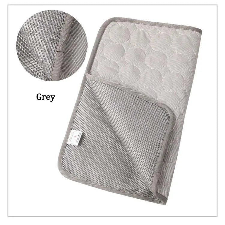 Cool Paws Ice-Silk Pet Mat — Breathable Cooling Bed for Dogs & Cats