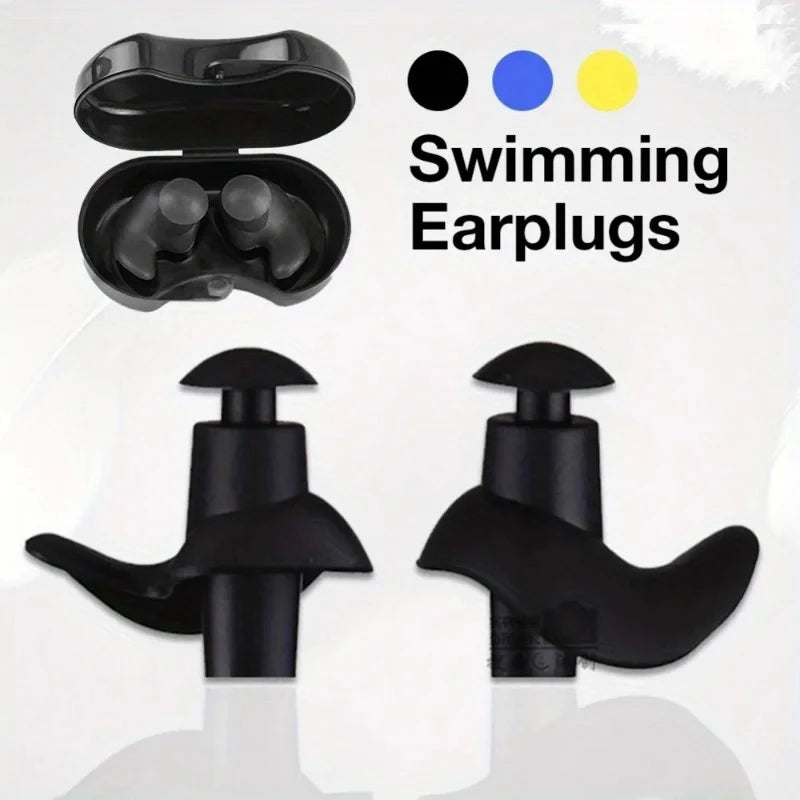 AquaSeal Waterproof Swim Earplugs — Reusable Medical Silicone