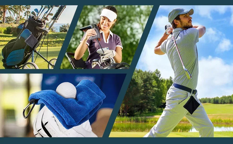 Microfibre Tour Towel | Waist-Clip Club & Ball Care