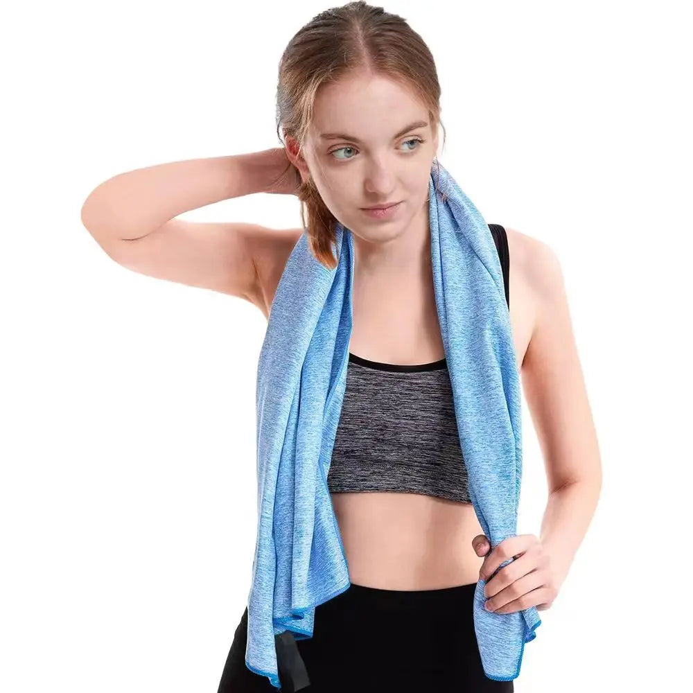 SwiftDry Microfiber Beach Towel — Dries 5× Faster, Silver ION Fresh