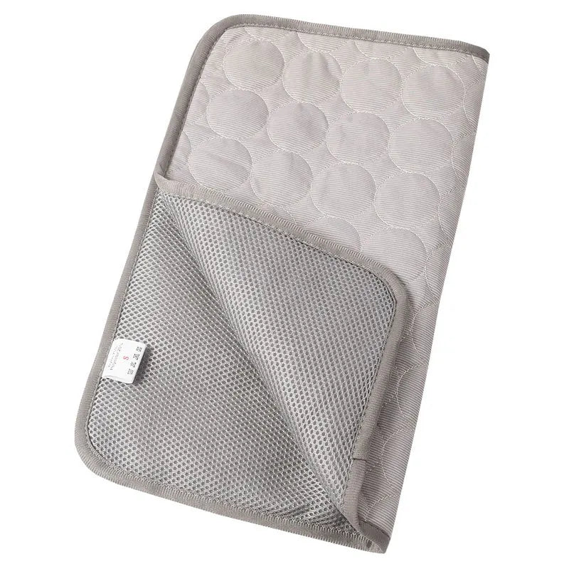 Cool Paws Ice-Silk Pet Mat — Breathable Cooling Bed for Dogs & Cats