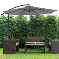 10ft Cantilever Patio Umbrella — UV-Protected Garden Shade