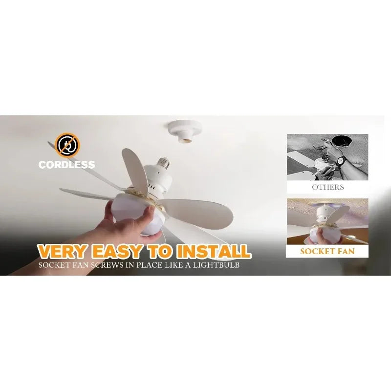 30W LED Ceiling Fan Light with Remote — Dimmable