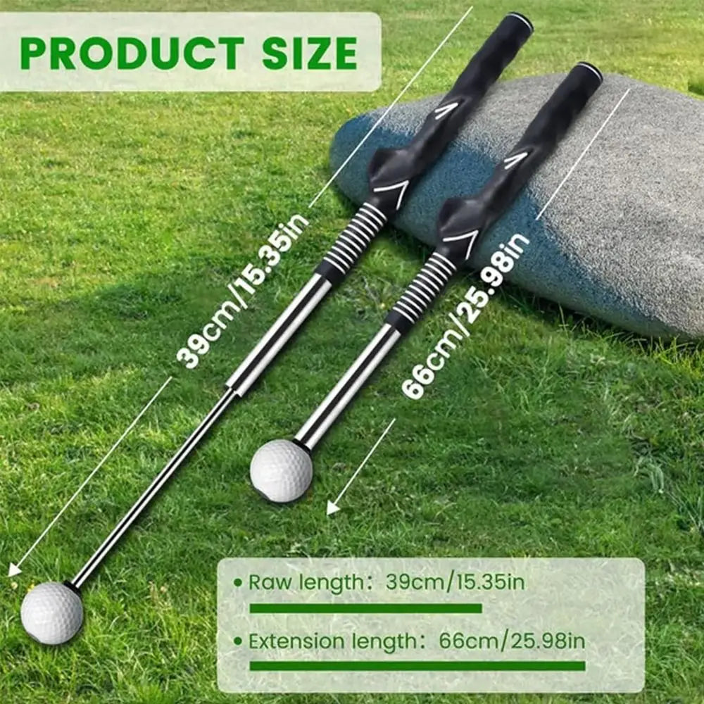 Tempo & Strength Swing Trainer | Retractable Feedback Grip