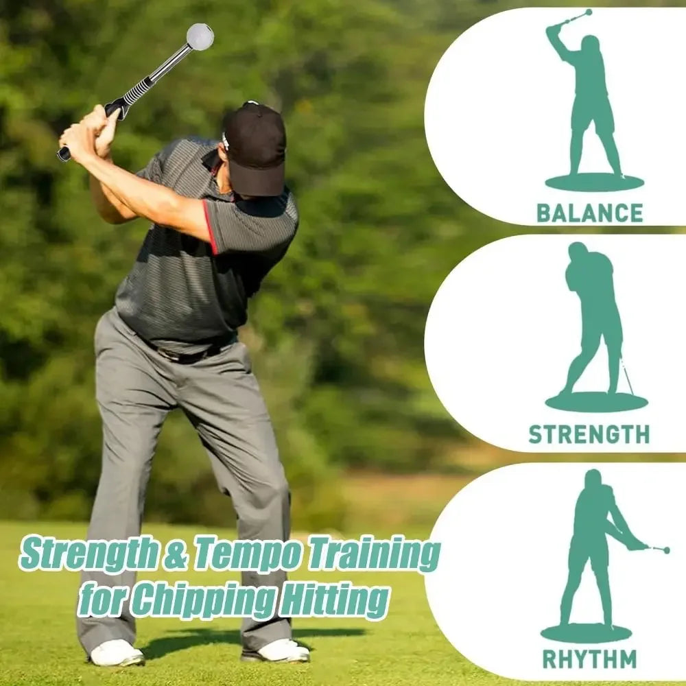 Tempo & Strength Swing Trainer | Retractable Feedback Grip