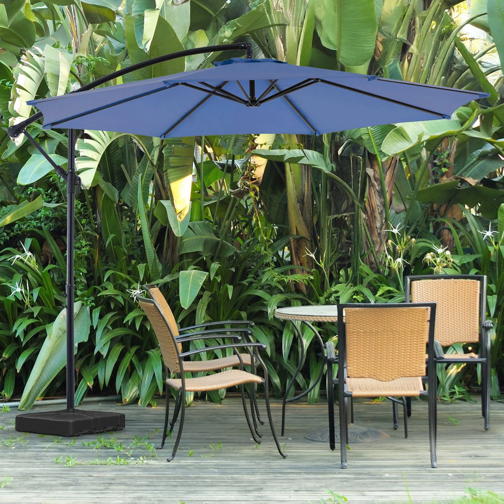 10ft Cantilever Patio Umbrella — UV-Protected Garden Shade