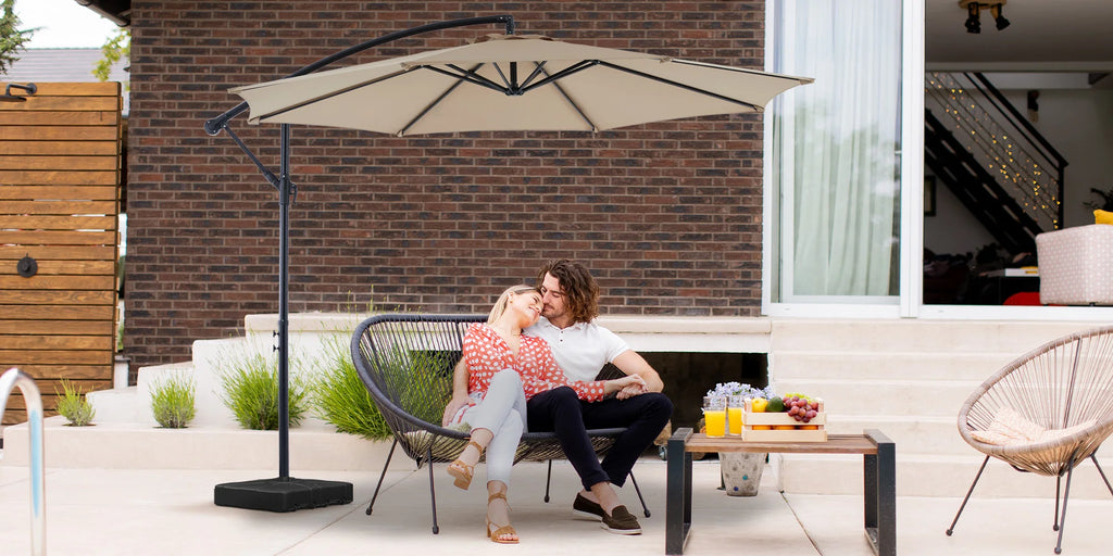 10ft Cantilever Patio Umbrella — UV-Protected Garden Shade