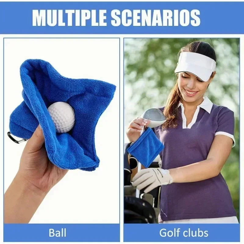 Microfibre Tour Towel | Waist-Clip Club & Ball Care