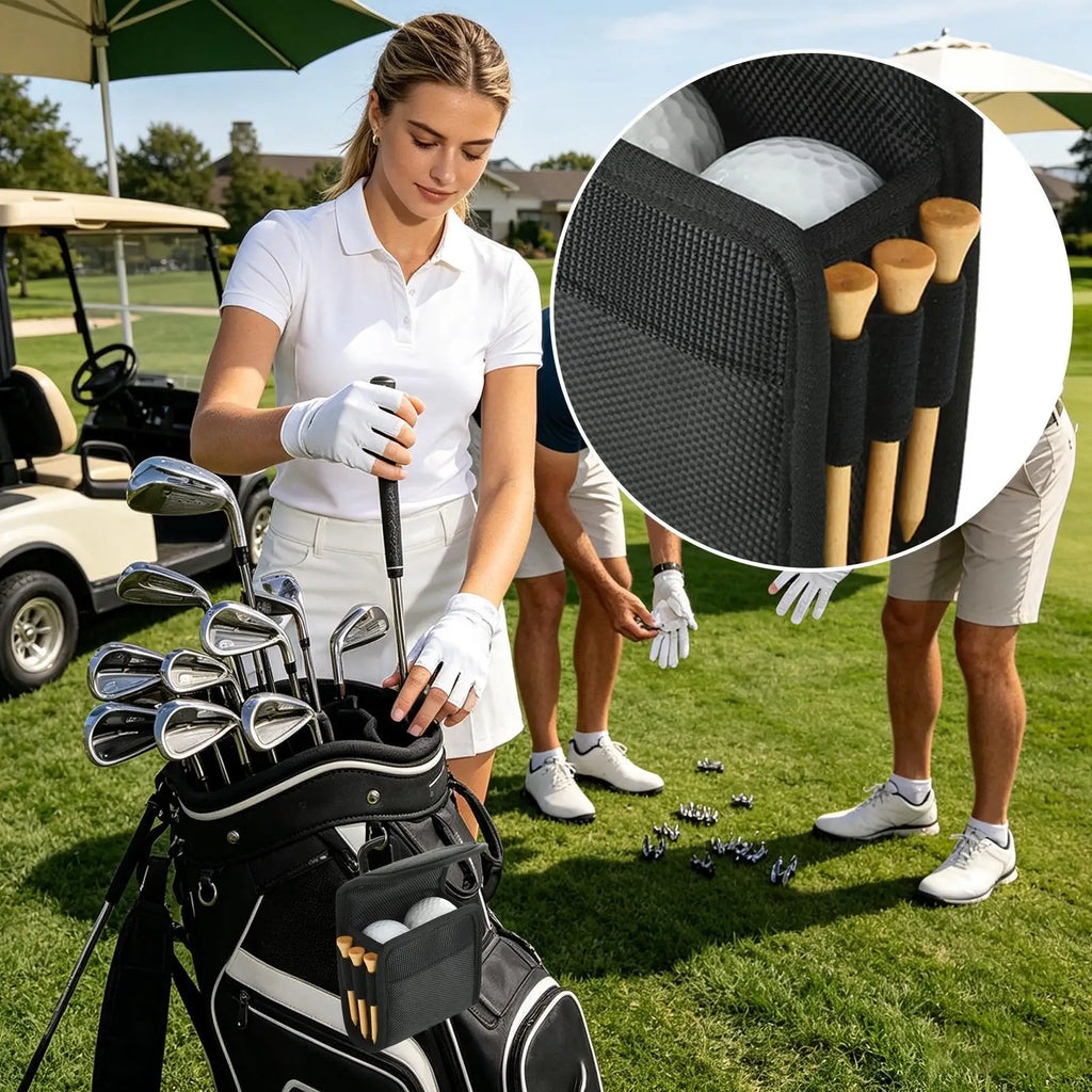 Compact Tee & Accessory Pouch | Clip-On Course Organiser